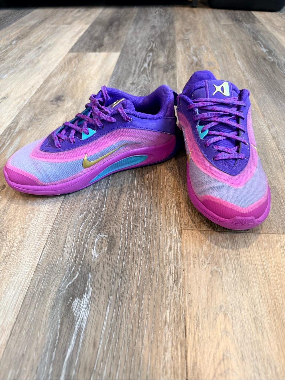 Nike A’One A’ja Wilson Unapologetic Purple Pink Basketball Shoes 3Y